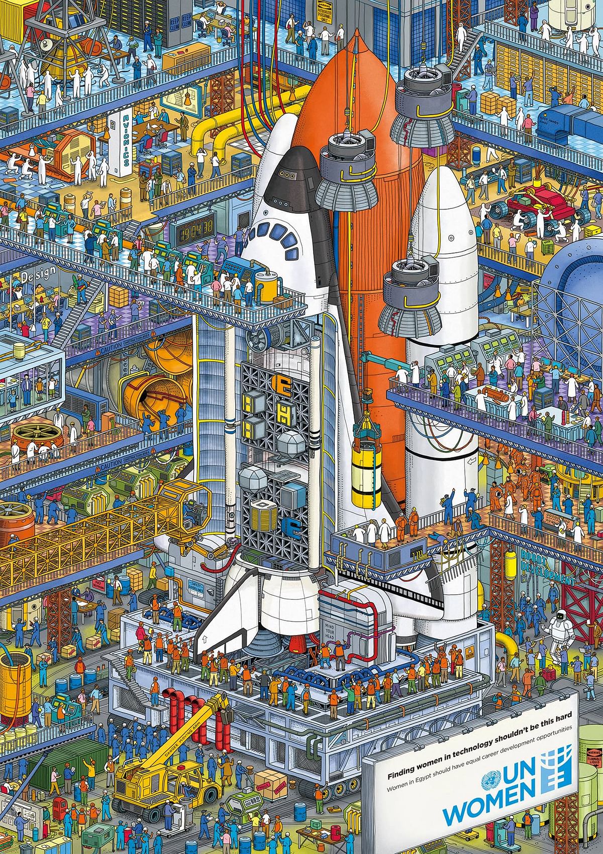 

 In a sea of men, finding Waldo is easier than finding women in industries like science and technology.