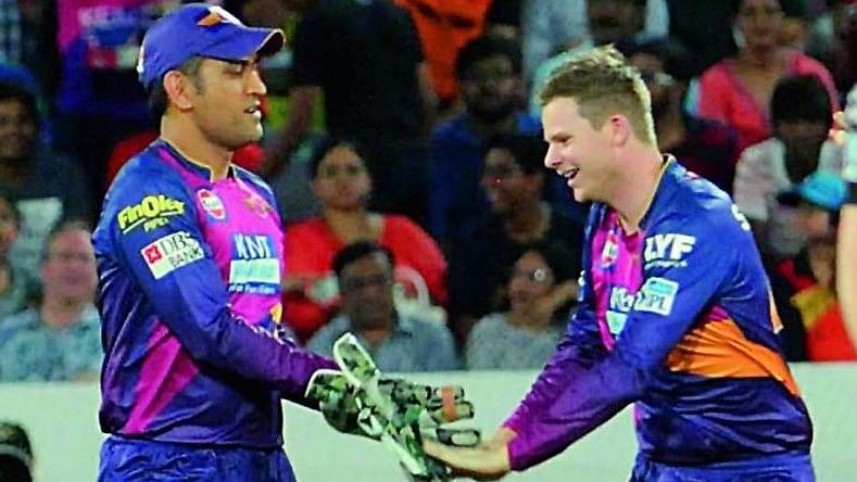 MS Dhoni was removed as the captain of Rising Pune Supergiants. (Photo Courtesy: Twitter/<a href="https://twitter.com/symbhav">@symbhav</a>)