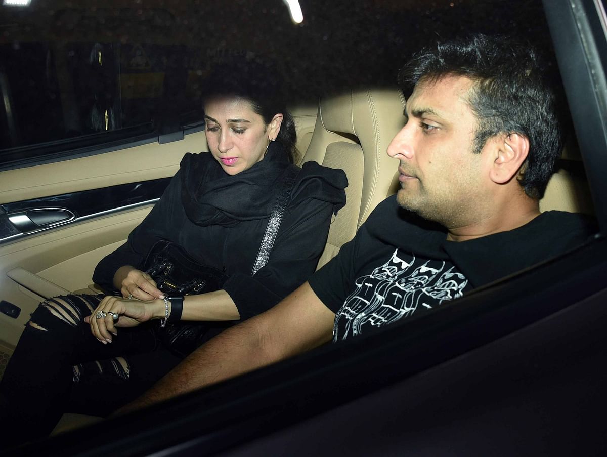 Karisma Kapoor spotted with Sandeep Toshniwal at an event.
