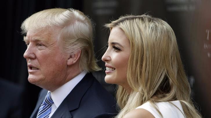 US President Donald Trump, with his daughter, Ivanka. (Photo: Reuters)