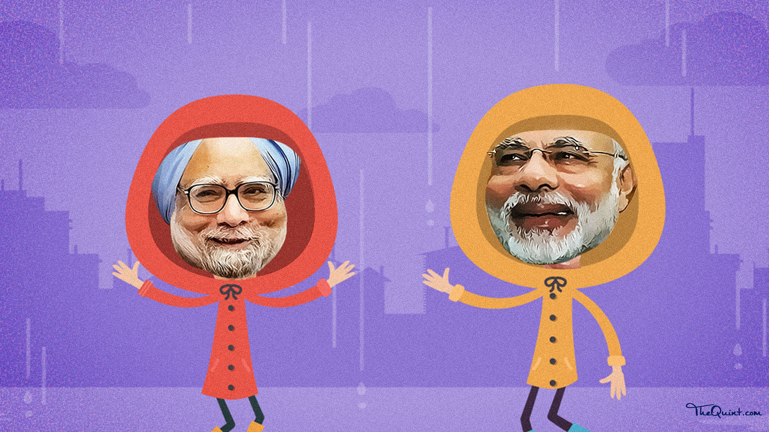 Prime Minister Narendra Modi’s ‘raincoat’ remark has been on the receiving end of a lot of criticism. (Photo: <b>The Quint</b>/Liju Joseph)