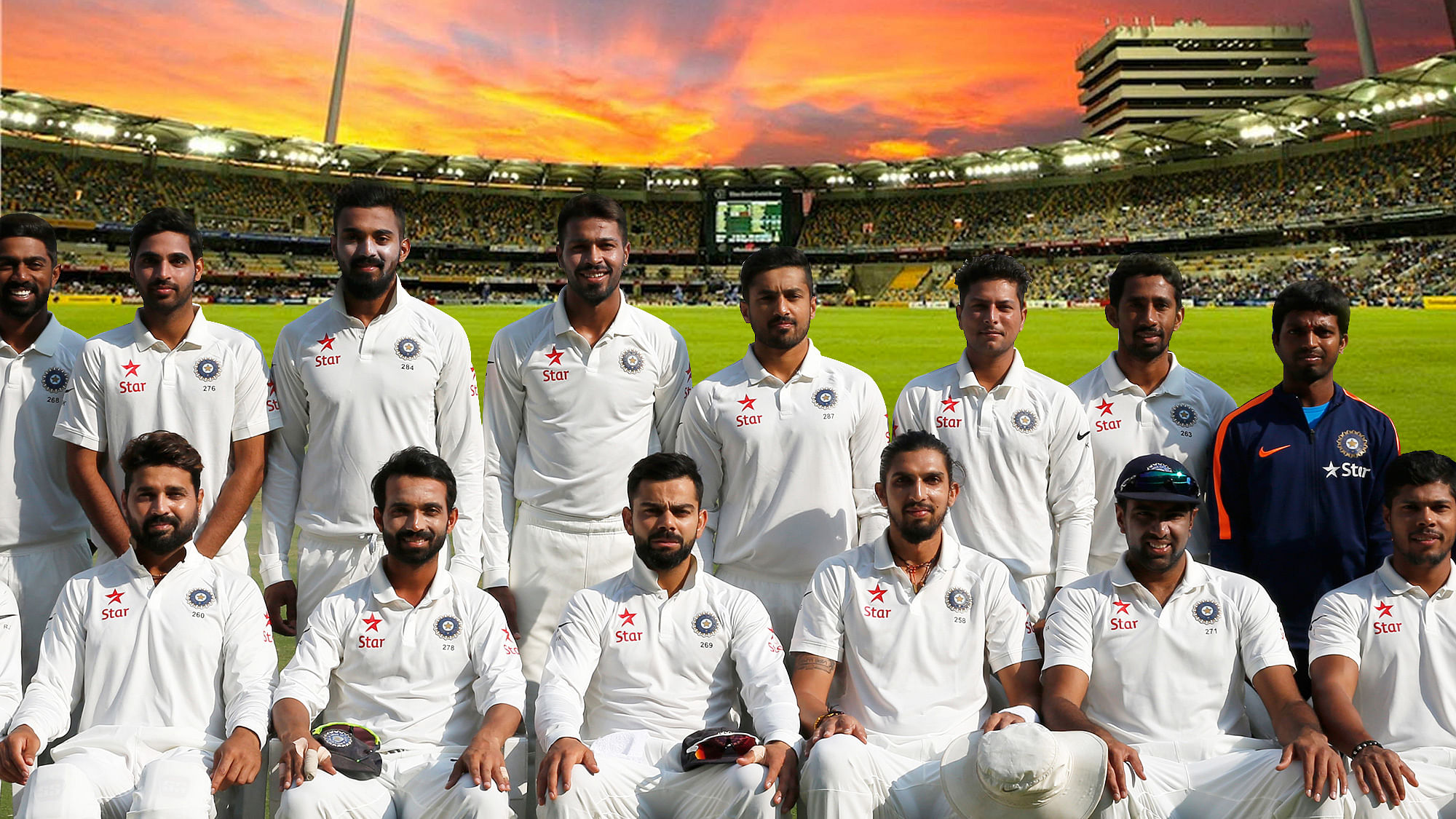 The Indian team that faced Bangladesh in the one-off Test. (Photo: BCCI)