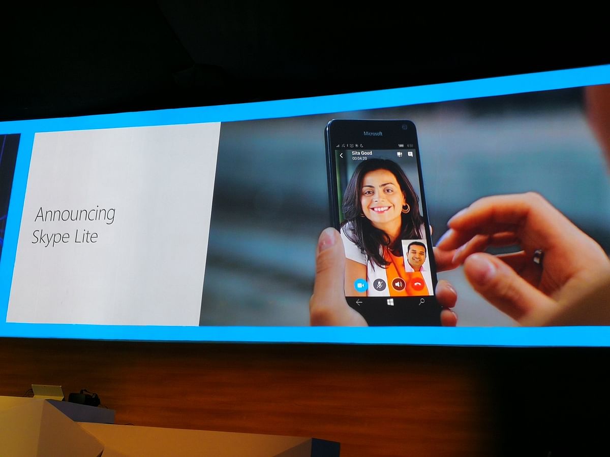 In addition to harping on its cloud services, Microsoft announced Skype Lite for 2G network users in India. 