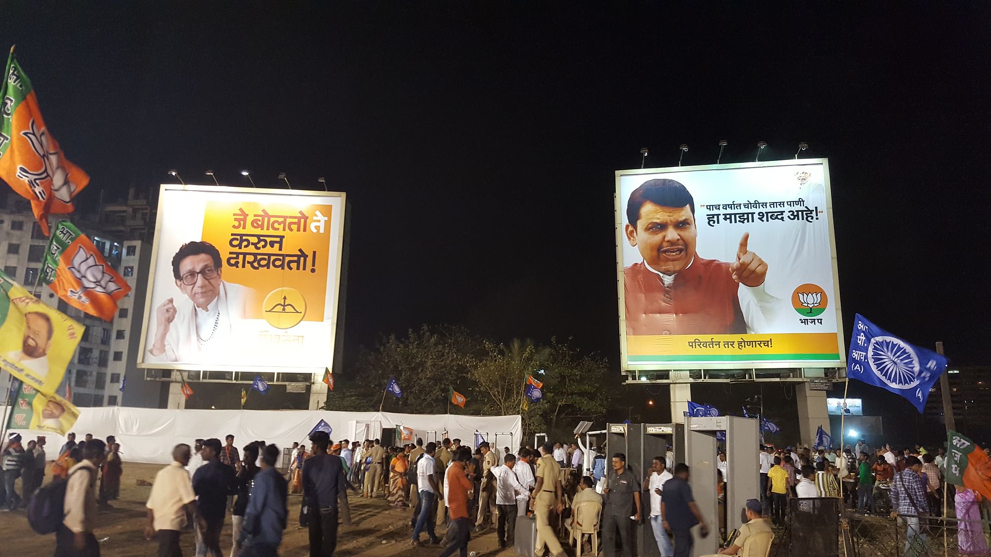 Exit polls predict a close flight between Shiv Sena and BJP. (Photo: Ashish Dikshit)