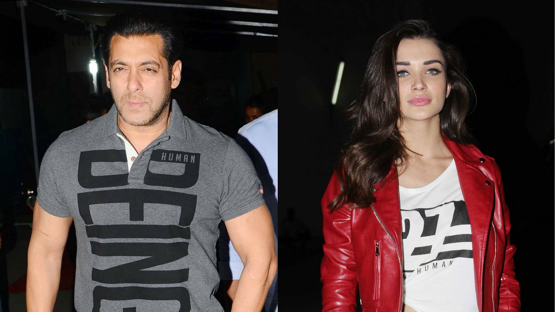 Salman Khan and Amy Jackson were shooting for a <i>Being Human </i>commercial. (Photo: Yogen Shah)