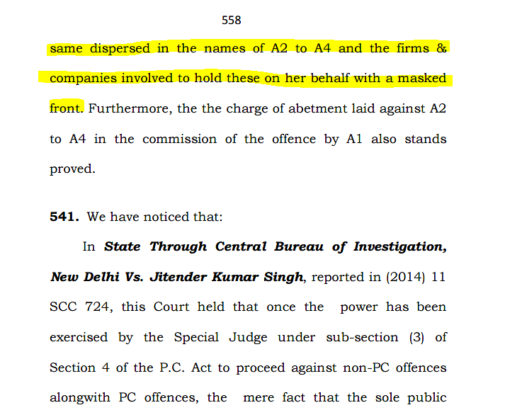 The SC’s 570-page judgement in the disproportionate assets case firmly states Jayalalithaa’s guilt. 