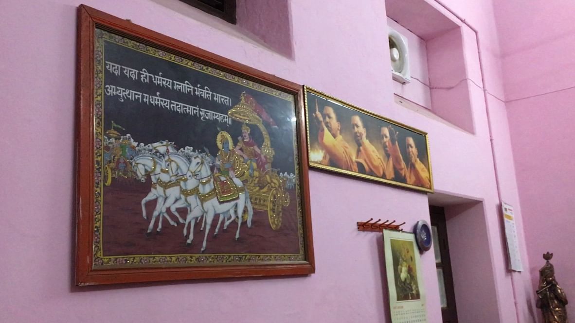 Inside Adityanath’s room. (Photo: <b>The Quint</b>/Maanvi)