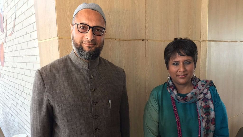 Owaisi would give ‘triple talaq’ to Modi, Akhilesh, and Congress... but never to Behen! (Photo: <b>The Quint</b>)