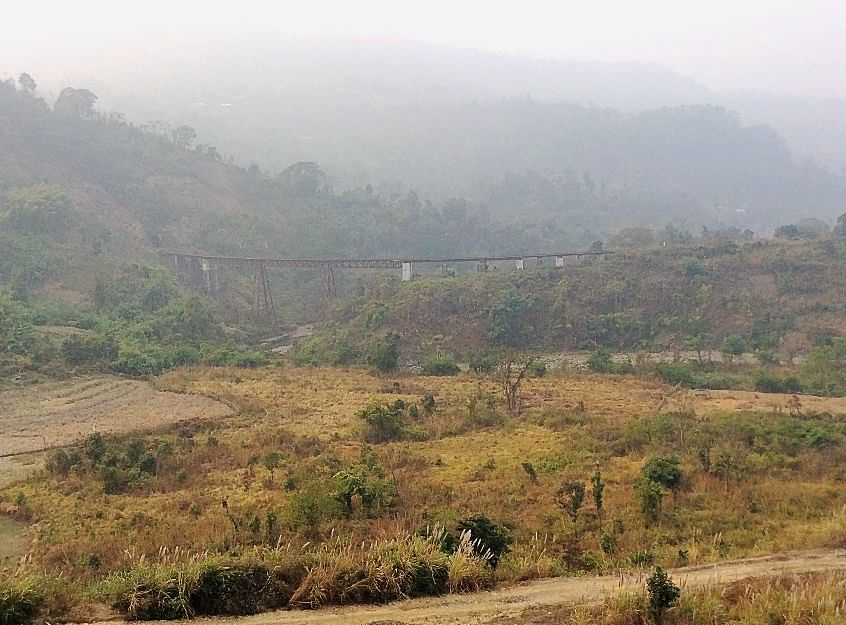 Bhardwaj wanted to travel on the 114-year-old metre gauge railway tracks running through the Borail Hill Range.