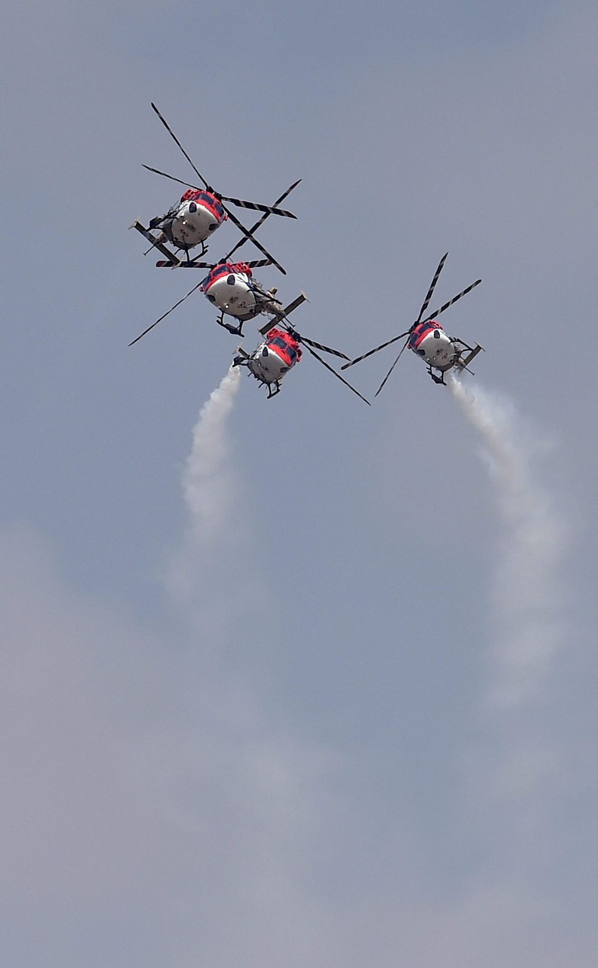 

The Bengaluru skies dazzled with somersaults and stunts by the daredevilry of world famous aerobatics teams.