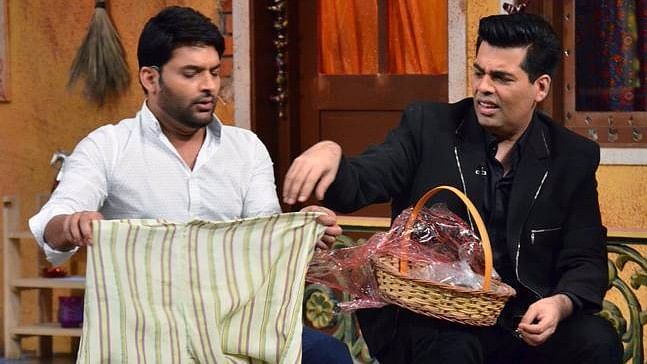 Kapil and Karan on <i>The Kapil Sharma Show</i>. (Photo: Yogen Shah)