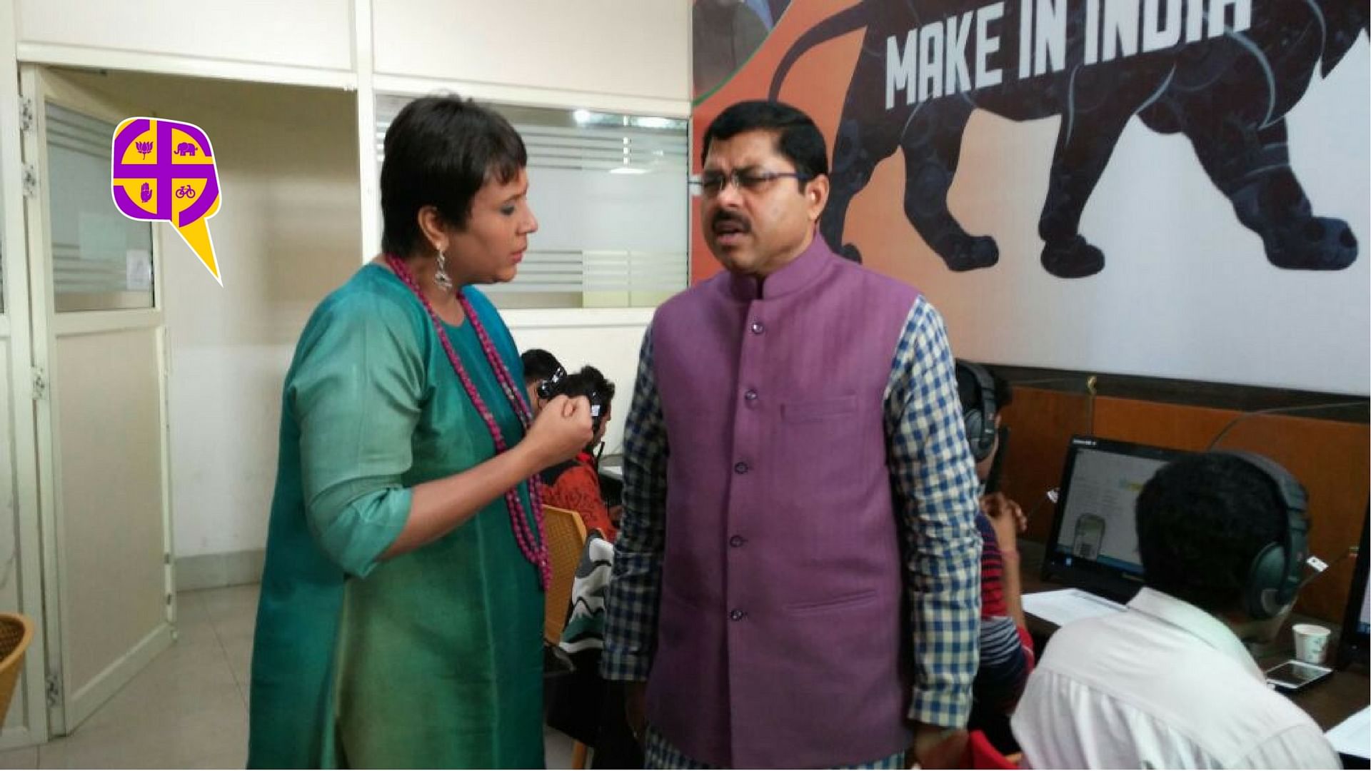 On the Road with Barkha Dutt takes you to the BJP’s social media war room in Lucknow. (Photo Courtesy: The Quint) 