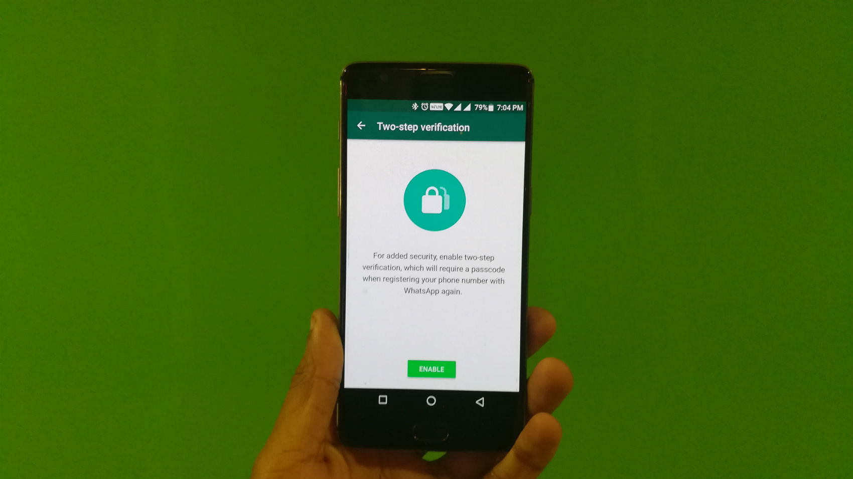 WhatsApp finally lets all its users set up two-factor security. (Photo: <b>The Quint</b>)