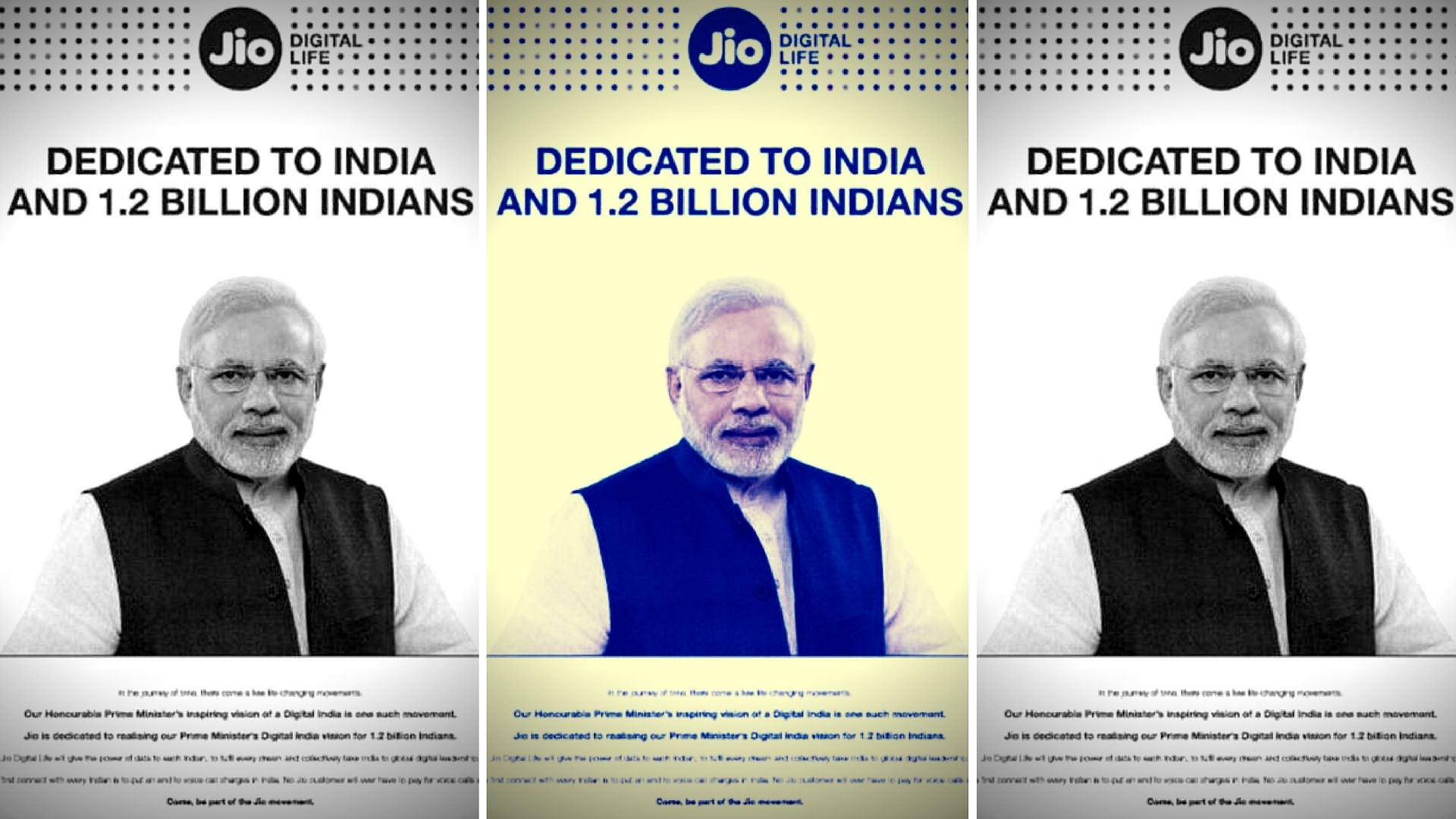 Both Paytm and Reliance Jio could pay fines for their use of Modi’s pictures in their ads (Photo: <b>The Quint</b>)