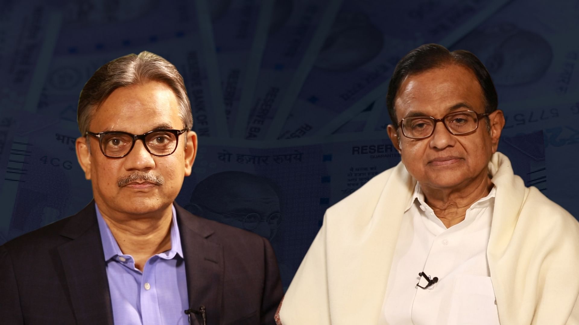 The Quint’s Sanjay Pugalia interviews Former Finance Minister P Chidambaram. (Photo: The Quint)