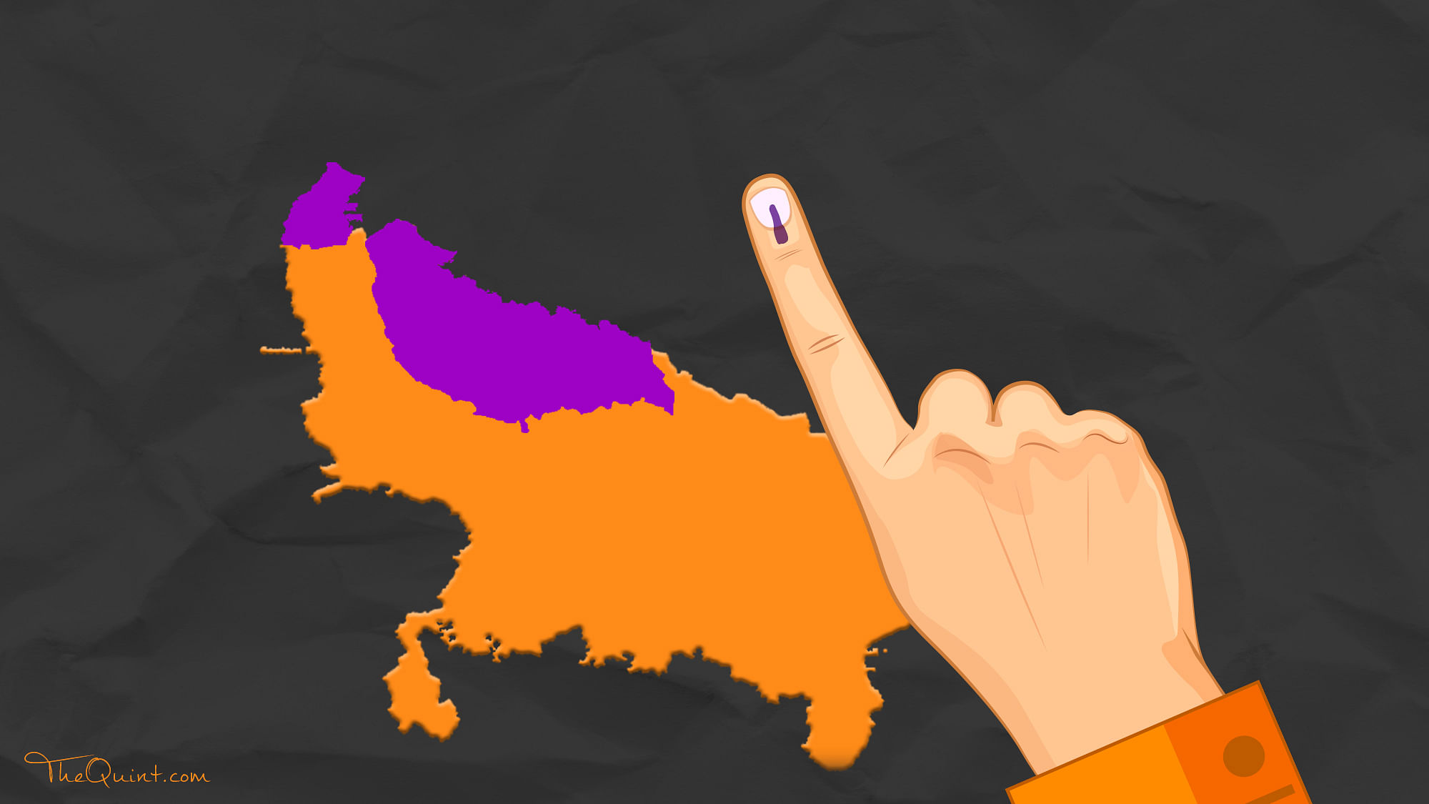 The second phase of UP elections will decide the fate of 67 constituencies. (Photo: <b>The Quint</b>)