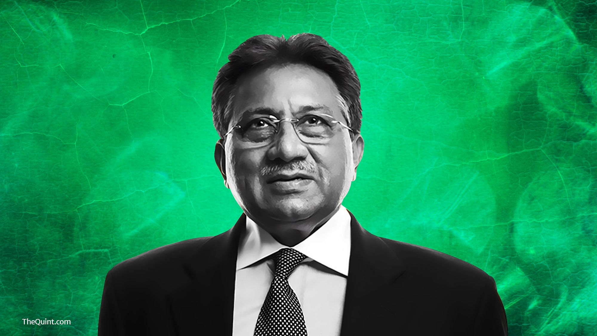 Pervez Musharraf calls himself the biggest supporter of LeT. (Photo: Altered by <b>The Quint</b>)