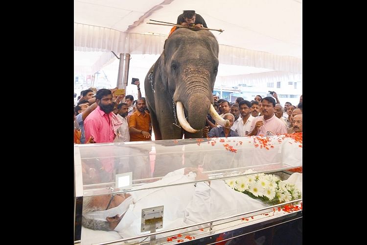 He was a popular figure at Kerala temple festivals, and was the district president of Elephants Owner’s Federation.