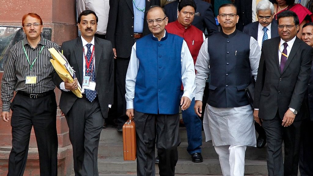 File photo of Finance Minister Arun Jaitley at Parliament House to present the Budget. (Photo: Reuters)
