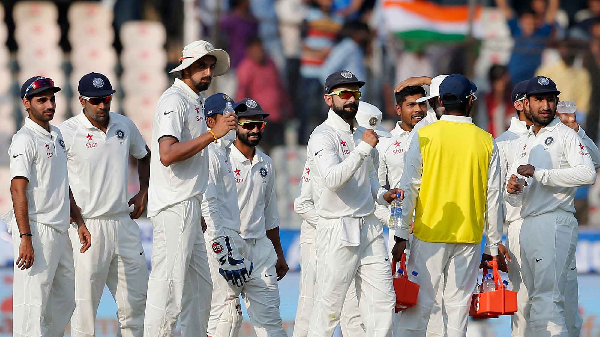 The Indian team ended the second day&nbsp;646 runs ahead of Bangladesh. (Photo: BCCI)