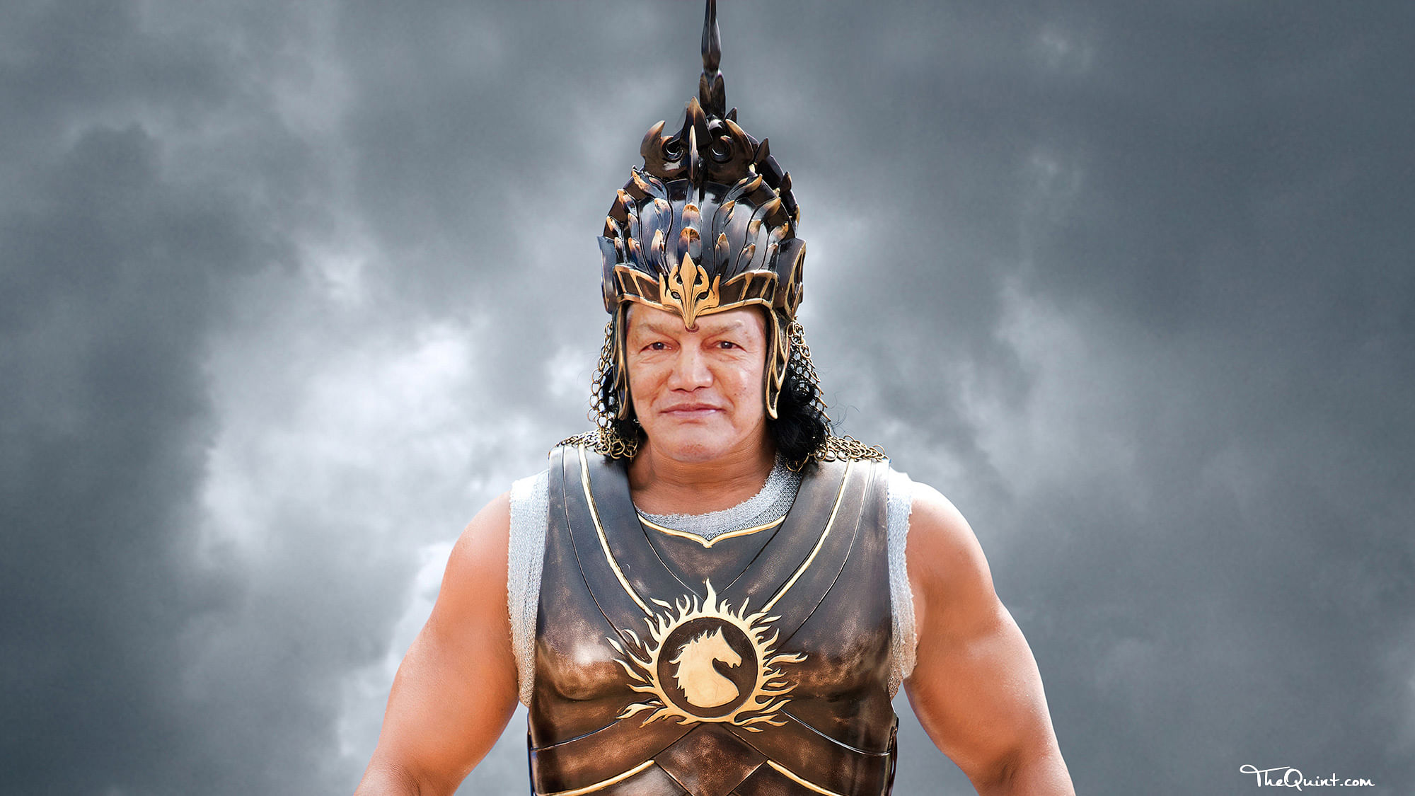 The latest video that has gone viral features Uttarakhand Chief Minister and Congress leader Harish Rawat as Baahubali. (Photo: The Quint)