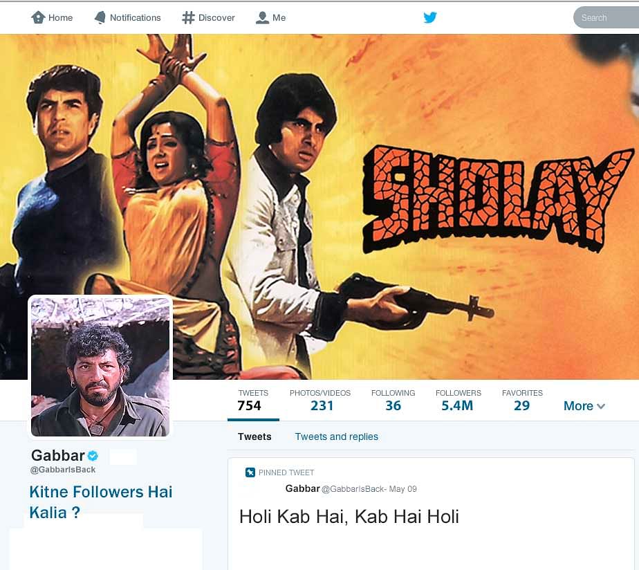 We decided to create Twitter accounts for some of our favourite Bollywood characters. Take a look!