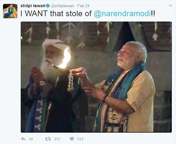 A Twitter user said she wanted a scarf PM Modi was wearing, and he sent it to her. But she isn’t just another fan.