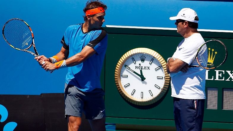 Rafael Nadal (L) and Toni Nadal (R). (Photo: Reuters)