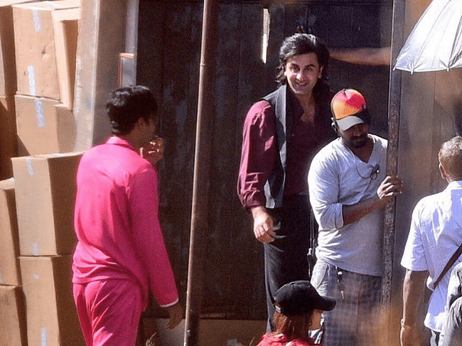 Ranbir Kapoor’s look in the Sanjay Dutt biopic gets leaked on to social media.