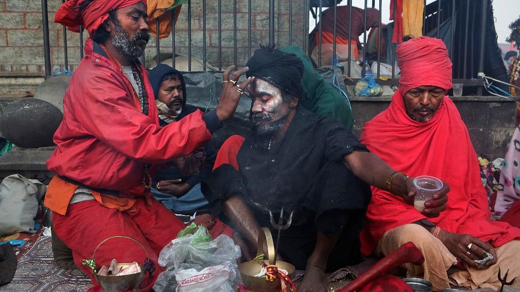 Sadhus were strictly barred from selling marijuana and other narcotics to devotees.(Photo: AP)