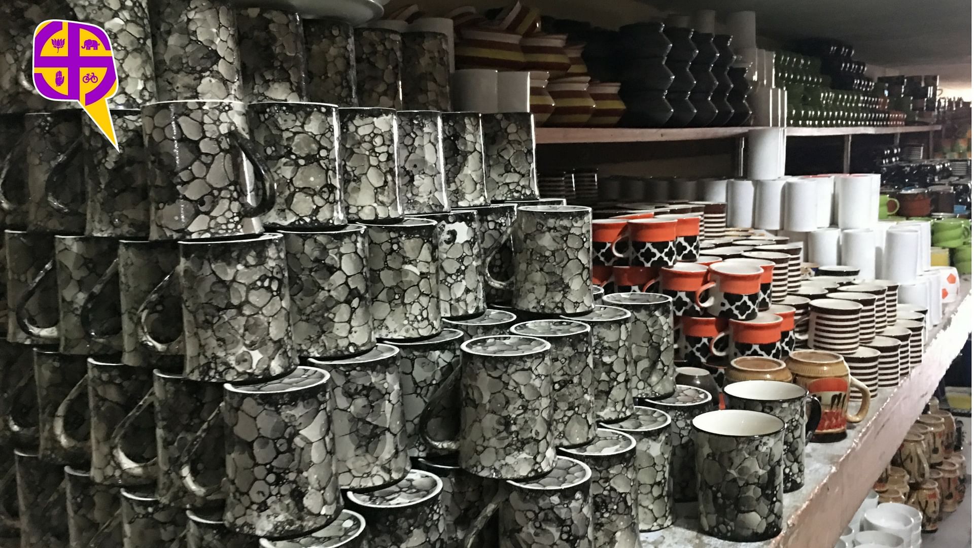 

Following demonetisation, eight  of the 12 major factories in Khurja, UP, that produce classic ceramic works were shut down. (Photo: <b>The Quint</b>/Abhilash Mallick)