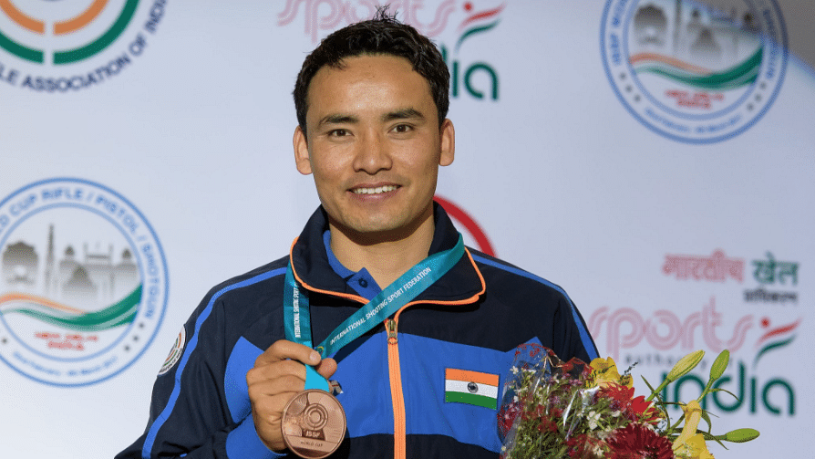 Jitu Rai won his second medal at the ISSF Shooting World Cup. (Photo Courtesy: Twitter/<a href="https://twitter.com/ISSF_Shooting/status/836475140405874689">ISSF</a>)