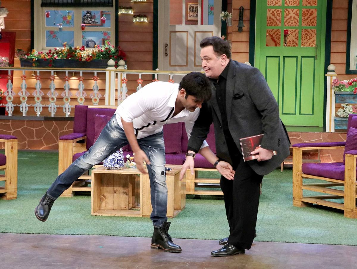 

Rishi Kapoor got a pleasant surprise when Kapil and co. recreated moments from his film, Naagin.