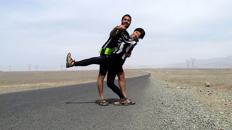 

They’ve travelled across 17 countries, crossing 38 borders, over 26,000 kilometres in 400 days.