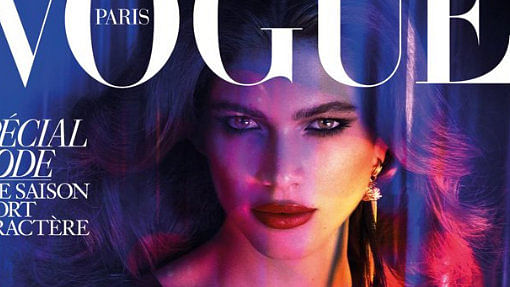 Vogue Paris’ cover model Valentina Sampaio. (Photo Courtesy: <a href="https://twitter.com/VogueParis">Twitter/@VogueParis</a>)