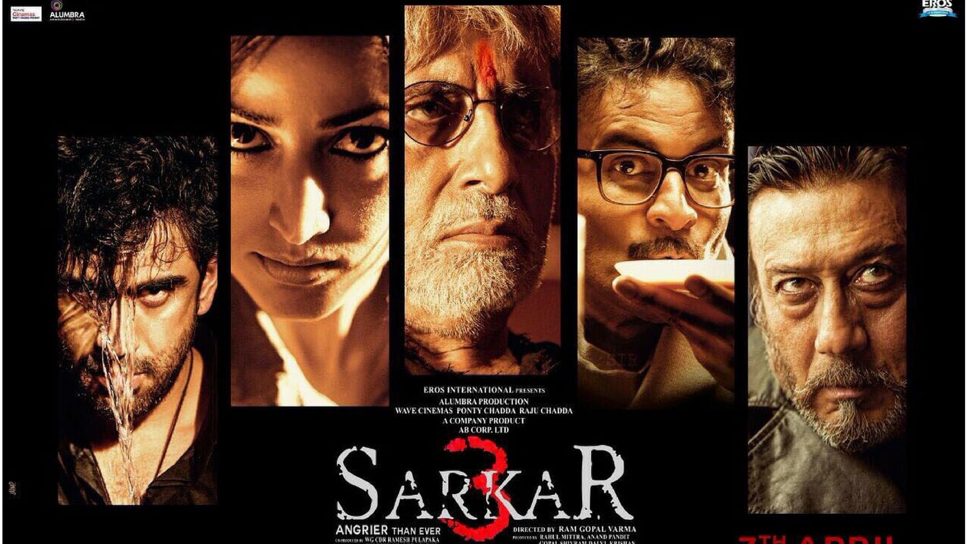 Film poster of ‘Sarkar 3’. (Photo Courtesy: Twitter/<a href="https://twitter.com/RGVzoomin/status/836197273826557953/photo/1?ref_src=twsrc%5Etfw">Ram Gopal Varma</a>)
