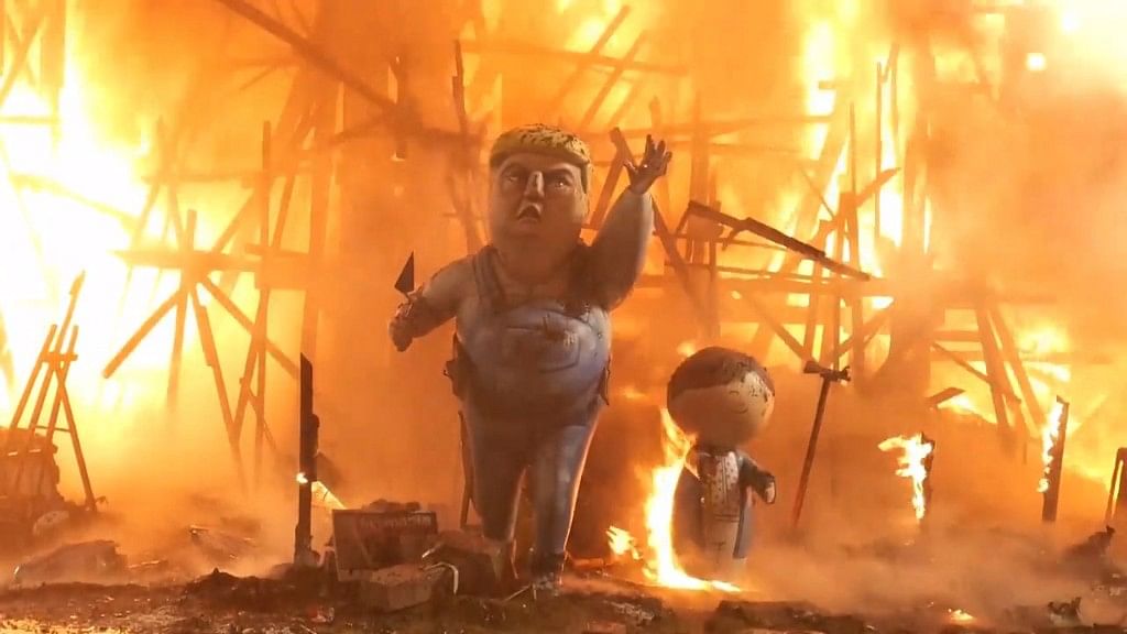 Fallas celebration takes place in Valencia, Spain (Pic Credits: Ruptly TV)