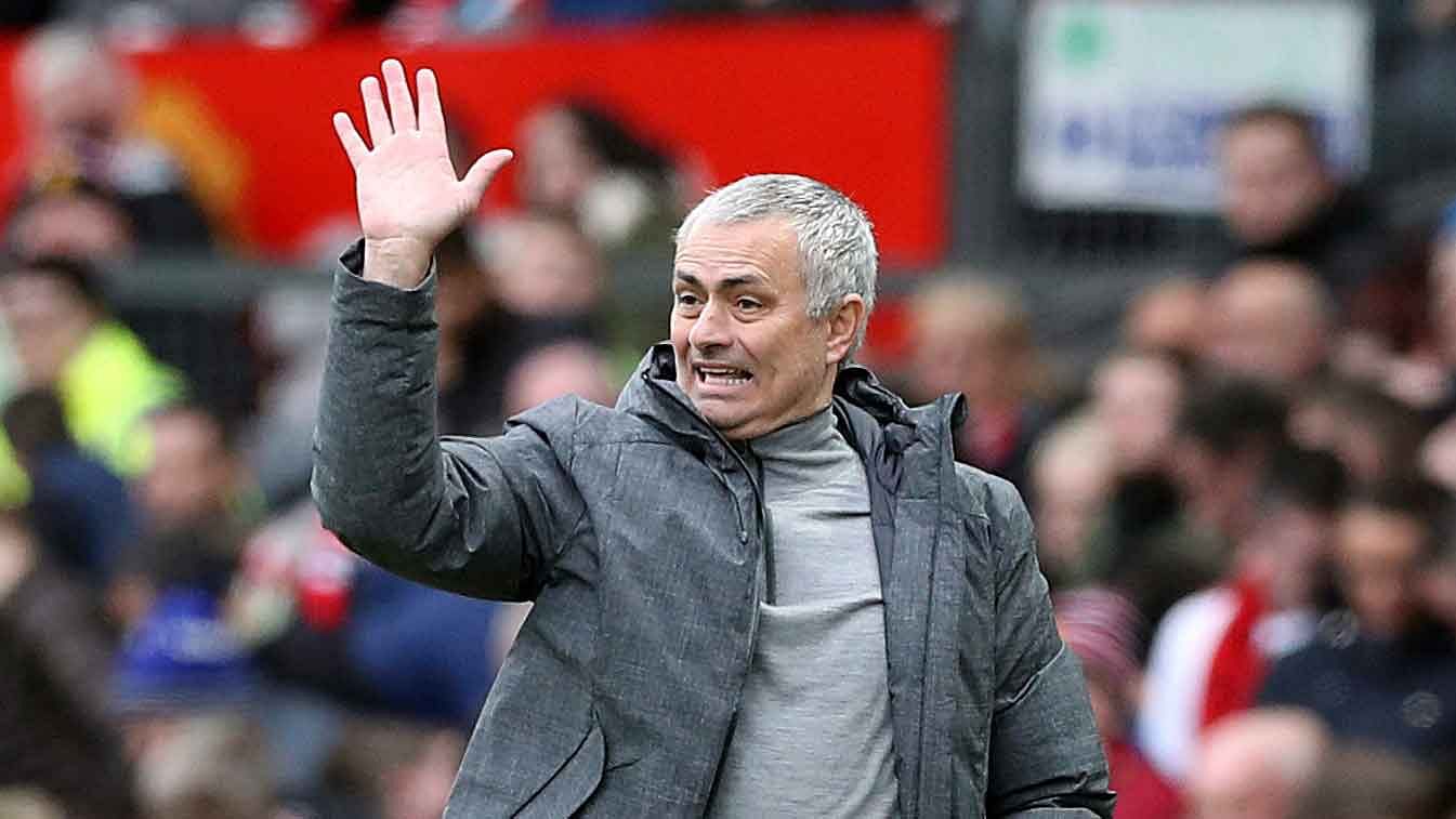 File photo of Manchester United manager Jose Mourinho during a Premier League match at Old Trafford. (Photo: AP)