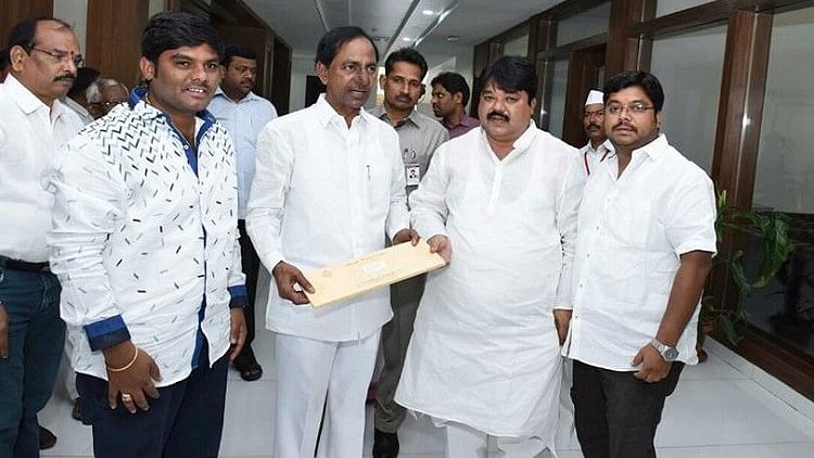 TRS MLC  Sabavat Ramulu Naik & his aides defended the decision, stating it was a custom of the Banjara community.  