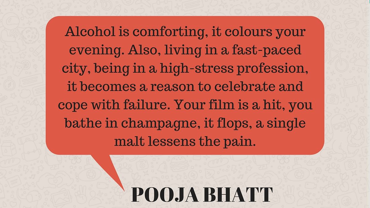 At 45 Pooja Bhatt decides to say no to alcohol and choose life over death. 