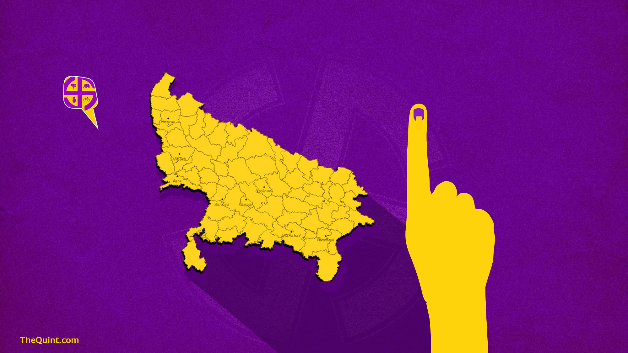 Around 17,926 polling booths have been set up for voting in the sixth phase of elections. (Photo: <b>The Quint</b>)
