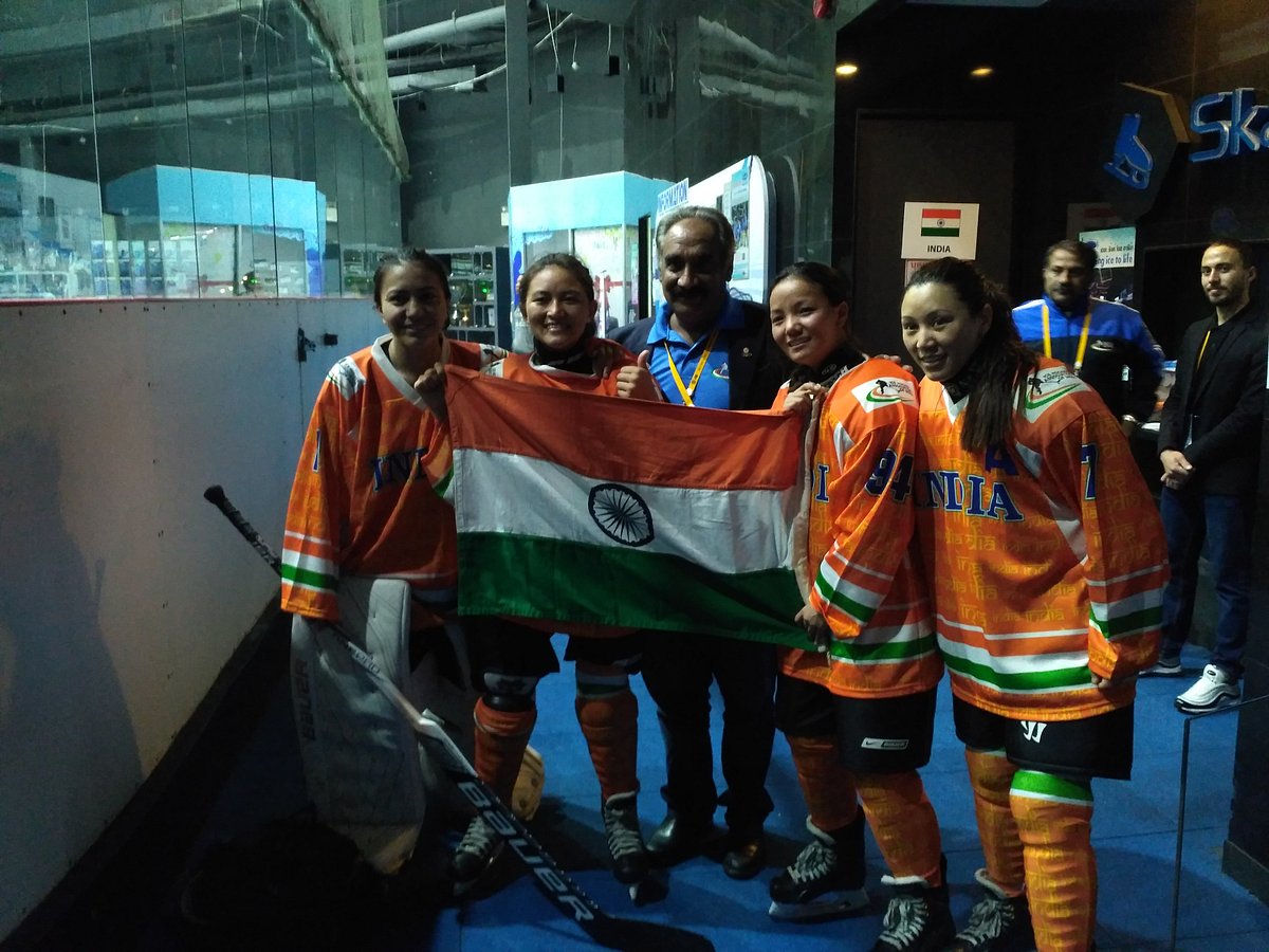 Indian Women’s Ice Hockey Team Logs Its 1st International Win