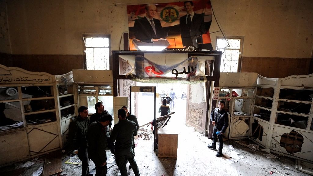 The first suicide bomber targeted the Palace of Justice, the main courthouse in central Damascus near the Old City. (Photo: Reuters)