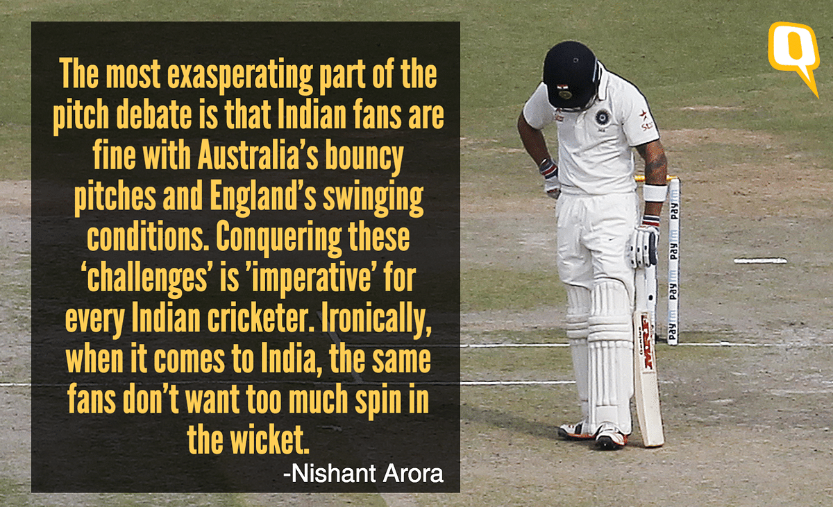 ‘The worst part is that Indian fans are fine with Australia’s bouncy pitches & England’s swinging conditions.’