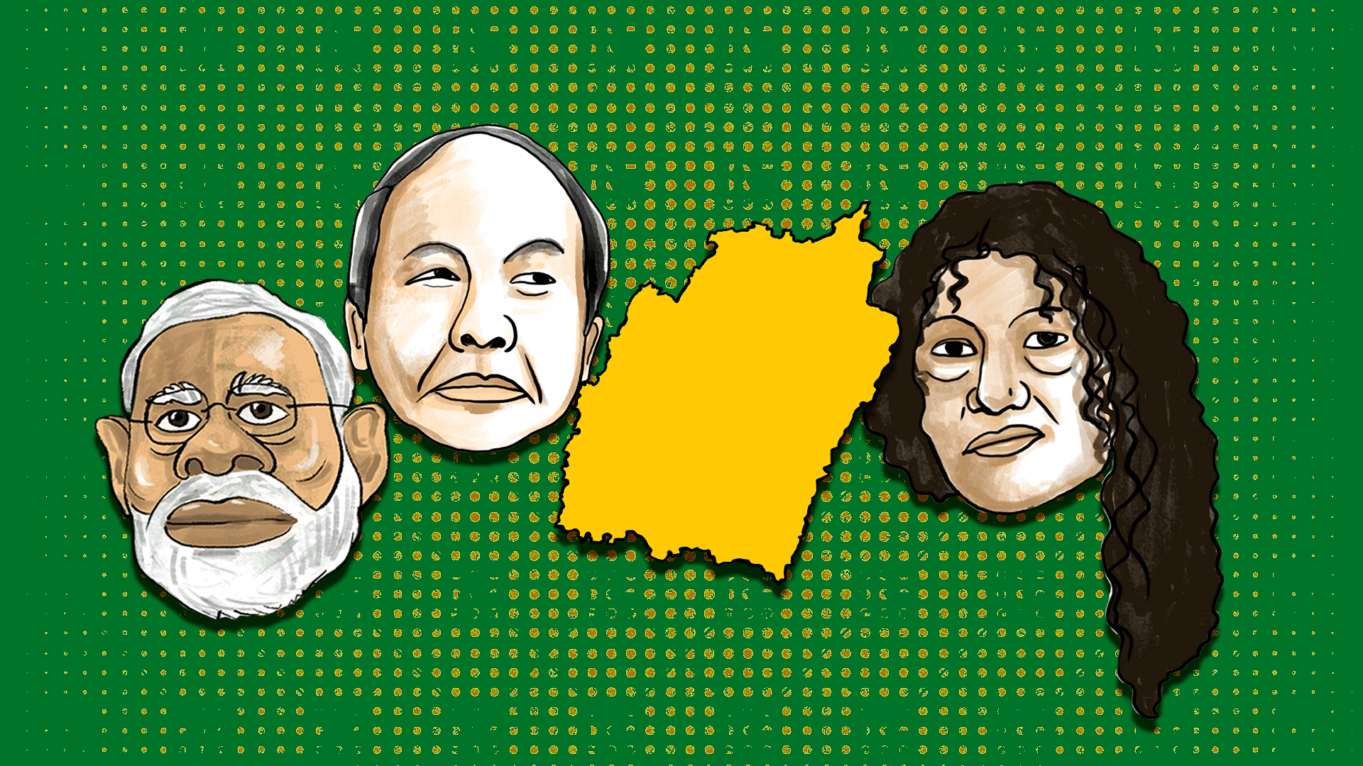 Congress  races ahead of BJP in the fight for Manipur. (Photo: Susnata Paul/<b>The Quint</b>)