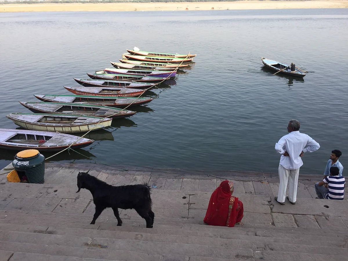 On the ghats in Varanasi. (Photo: Jyoti Malhotra)