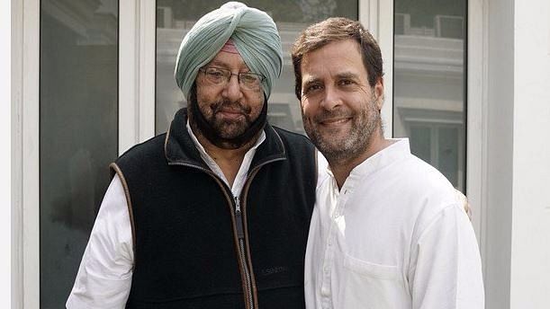 Punjab CM Amarinder Singh and Congress Vice President Rahul Gandhi. (Photo: ANI)
