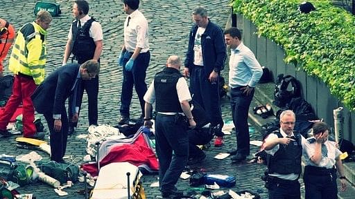 A dozen people were injured after an attack on the UK Parliament. (Photo: AP)