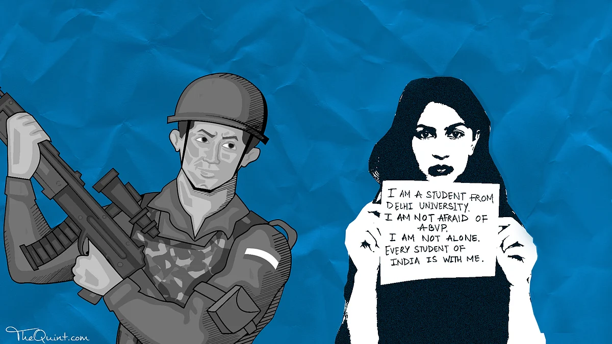 BHU students have an opinion about topical issues but feel the campus doesn’t provide a space to do so. (Photo: Rhythum Seth/ <b>The Quint</b>)