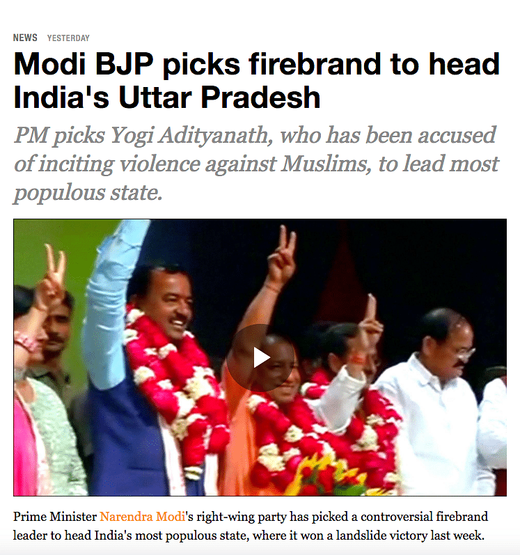 Yogi Adityanath’s appointment as UP CM surprised political observers in India and abroad. 